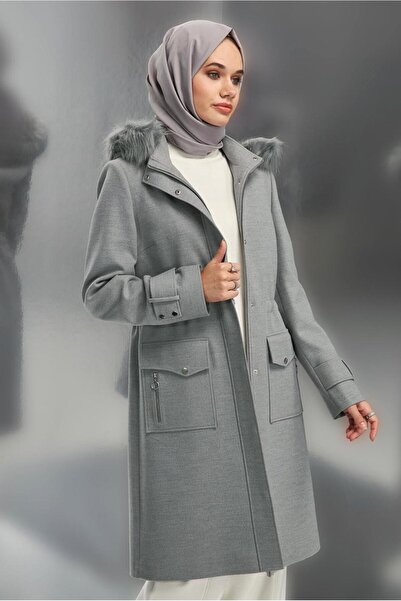 Alvina Hooded 90543 Model Coat