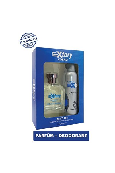 Extory Cobalt Erkek Parfüm Seti ( Edt Parfüm 100 ml Deodorant 150 ml )