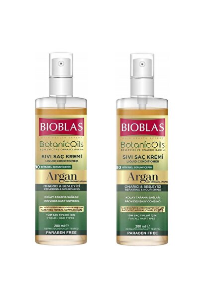 Bioblas Botanic Oil Argan Yağlı Sıvı Saç Kremi 200 Ml 2 Adet