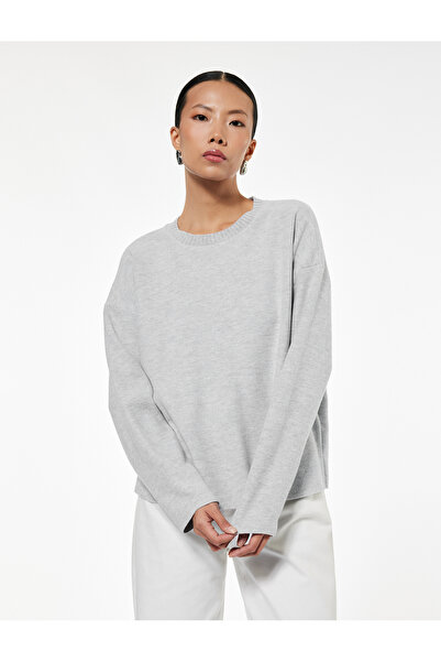 Koton Long Sleeve Crew Neck Basic Sweatshirt