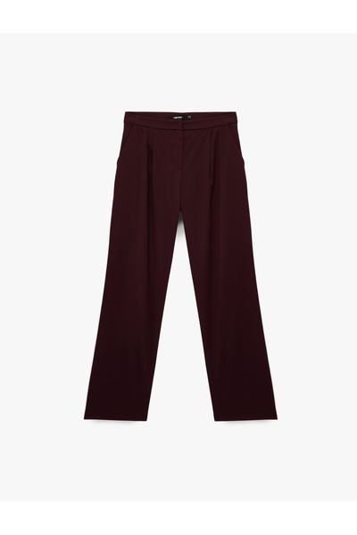 Koton Cepli Düz Geniş Paça Palazzo Kumaş Pantolon