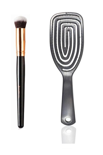 nascita Concealer Brush Oval 0136 + Perie Tridimensională Pro Kzmprt