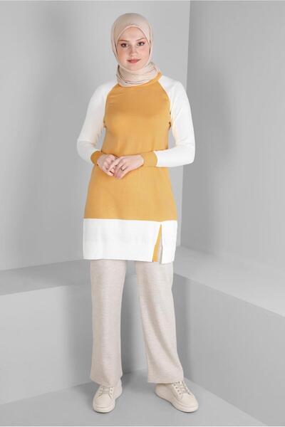 Alvina TUNICA TRICOATĂ CU BLOC DE CULOARE 43168