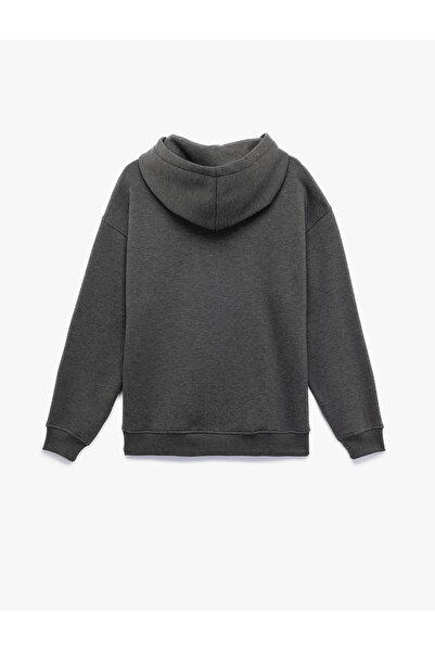 Koton Φούτερ με μακρυμάνικη κουκούλα με ανοιχτόχρωμο μπλουζάκι