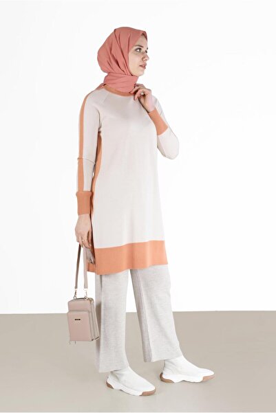 Alvina TWO COLOR KNITWEAR TUNIC 42012