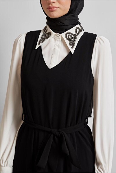 Alvina İŞLEMELİ ELBİSELİ TAKIM 45658