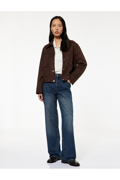 Koton Normal Bel Düz Paça Jean Pantolon - Longer Straight Fit Jeans