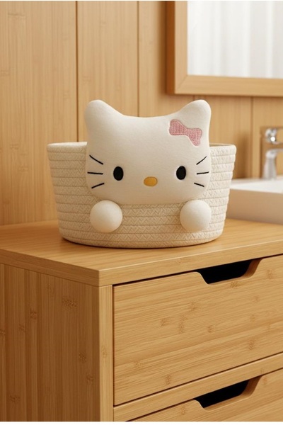 Kitchen Beauty Çok Amaçlı Hasır Sepet, Banyo Sepeti, Dekor Sepet, Havlu Sepeti