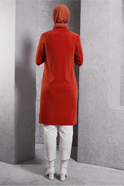 Alvina Ankle Collar Knitting Tunic 44930