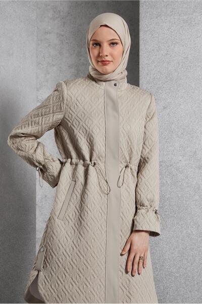Alvina Kapitone Desenli Trençkot 10929