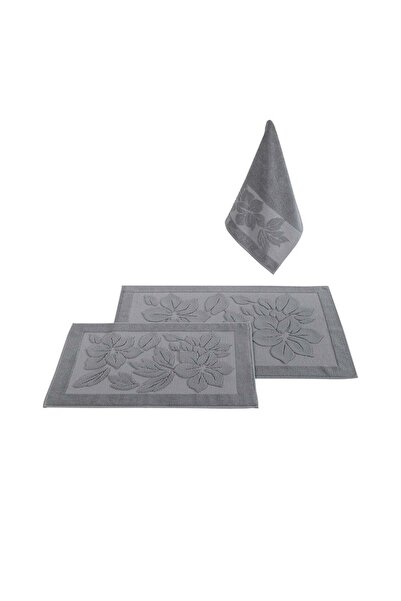 Romans طقم سجادة حمام ديريا 3 قطع مدخن