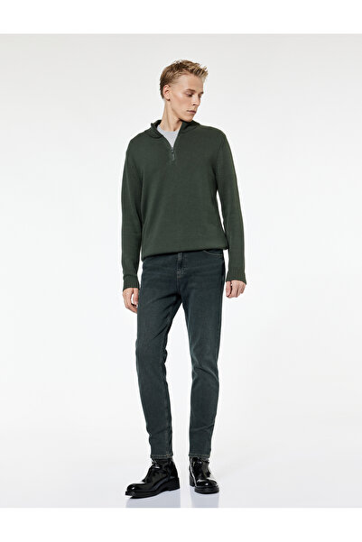 Koton Βαμβακερό τζιν παντελόνι με κανονική μέση λεπτή εφαρμογή - Brad Jean