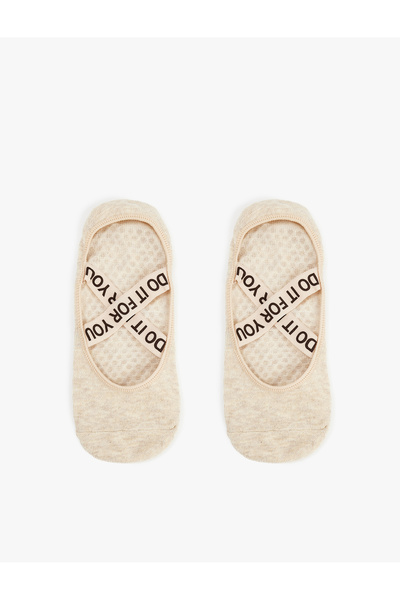 Koton Printed Non-Slip Yoga Socks