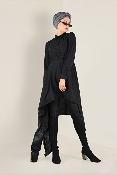 Alvina Asymmetrical Cut Waist Drawstring Tunic 4631