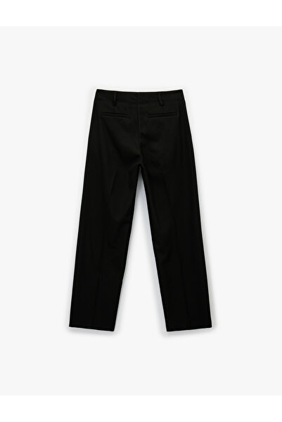 Koton Yüksek Bel Geniş Paça Basic Kumaş Pantolon