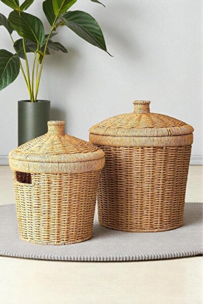 Digithome Konik 2’li Patates Soğan Sepeti Hasır Organizer - 24x28 cm - 819