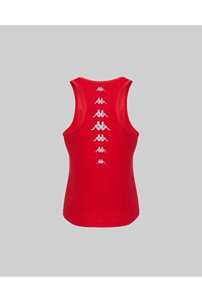 Kappa Survivor Woman Poly Tank 5 Kadın Kırmızı Regular Fit Atlet