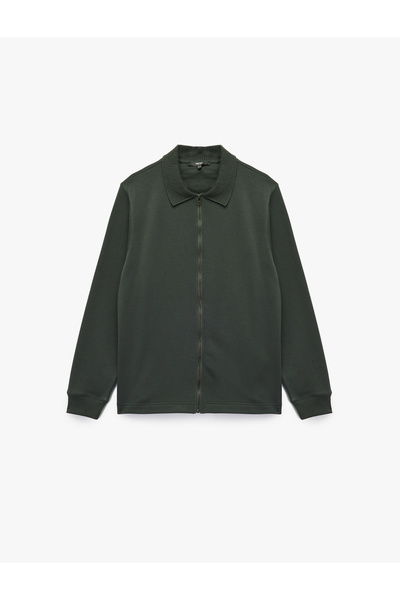 Koton Ζακέτα με μακρύ μανίκι με φερμουάρ και κορδόνια