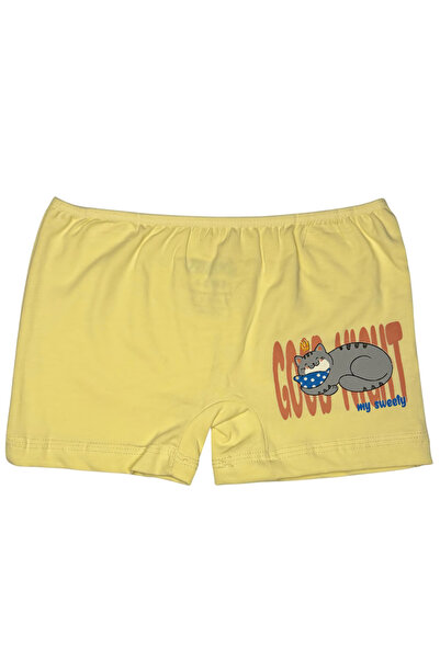 TOLIN Kız Çocuk 3 lü Paket Pamuklu Likralı Baskılı Şort 443