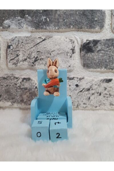 Genel Markalar Erkek Tavşan Figürlü Masa Üstü Takvim.