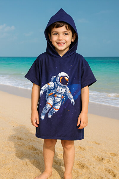 Dotamess Children's Poncho Beach Towel - Sea Towel
