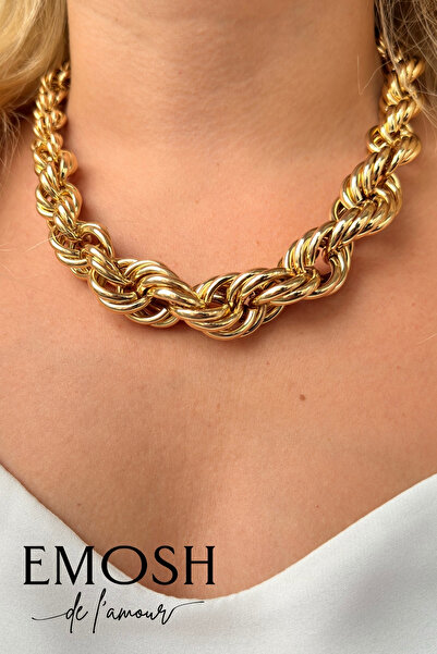 EMOSH de Lamour قلادة سلسلة حلزونية |   كاملِي أناقتك