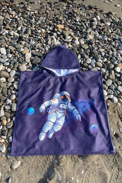 Dotamess Children's Poncho Beach Towel - Sea Towel