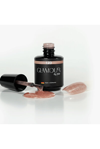 Glamour by Mia 123 Şampanya Pembe Simli Kalıcı Oje 15 ml – HEMA Free – TPO Fr...
