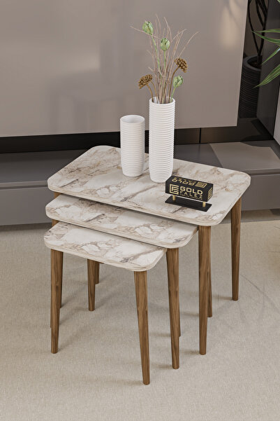 GOLDFALEZ Zigon Sehpa Ahşap KR Torna Ayak Efes