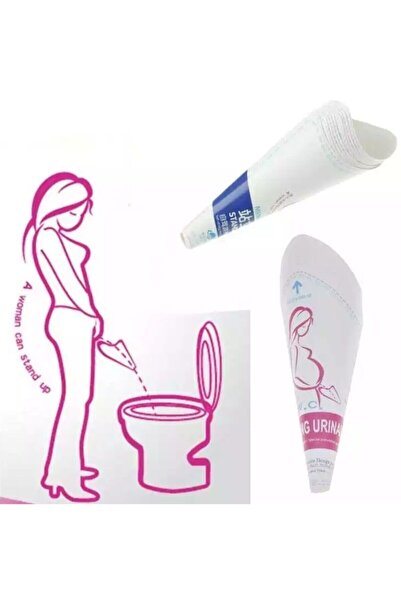 LOVYCO 10 Adet Piez Kadınlar Için Hijyenik Ayakta Işeme Aparatı Kağıt Kullan At Bayanlara Özel