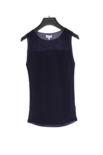 Escada Sport Transparan Yaka Kolsuz Yün ve Kaşmir Triko Kazak