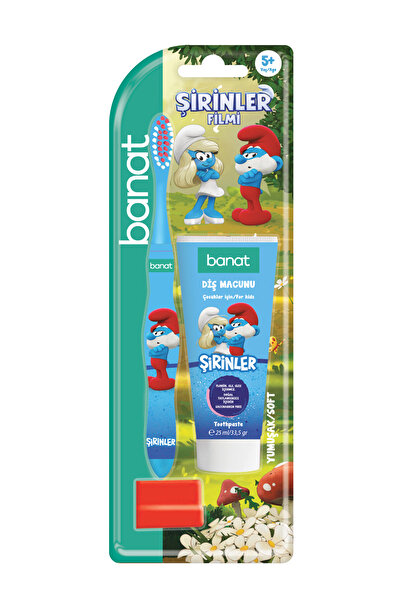 Banat Şirinler Lisanslı Ağız Bakım Seti Diş Macunu (25ml) + Fırça