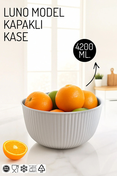 Nandy Home لُنو موديل 4200 مل. وعاء - حاوية تخزين متعددة الأغراض