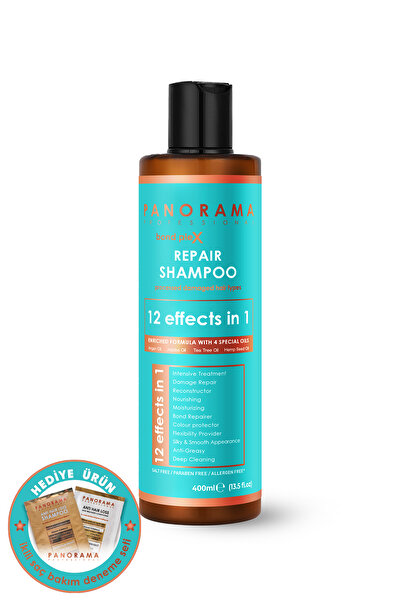 PANORAMA PROFESSIONAL Yıpranmış Saçlar Için Argan&jojoba Yağlı Onarıcı Şampuan 400 ml