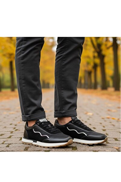 Slope Ανδρικά παπούτσια casual με κορδόνια από γνήσιο δέρμα, αντιολισθητική σ...