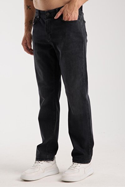 Store Men's Regular Fit Jeans 98% Cotton 2% Elastane Dark Denim Jeans