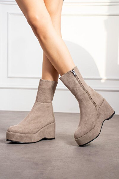 ZENNESHOES Дамски ботуши с подплатени токове Clara