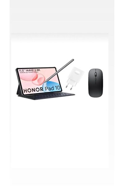 HONOR Pad 10 8GB 256GB Wifi 12'' Gri Tablet +(KALEM ORJ)+ADAPTÖR+KIRILMAZ CAM+MOUSE+ Klavyeli Kılıf