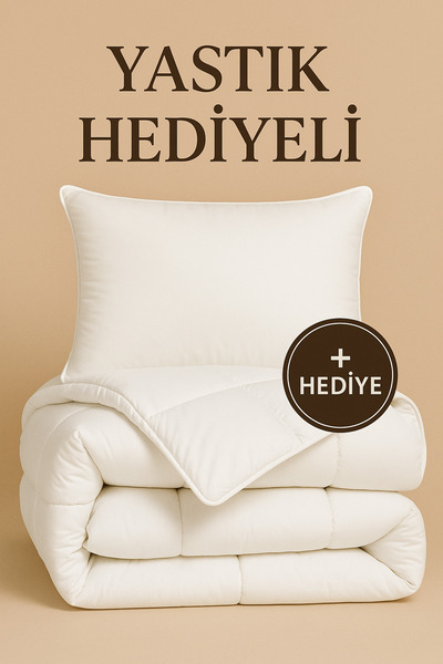 Binna Soft Tek Kişilik Silikon Yorgan Seti + 1 Yastık Hediyeli