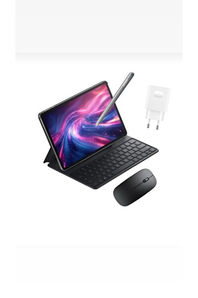 HONOR Pad 10 8GB 256GB Wifi 12'' Gri Tablet +(KALEM ORJ)+ADAPTÖR+KIRILMAZ CAM+MOUSE+ Klavyeli Kılıf