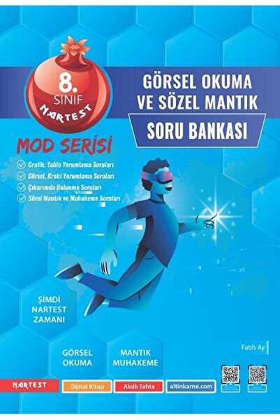 Nartest Yayınevi Nartest 8. Sınıf Mod Görsel Okuma Ve Sözel Mantık Soru Bankası