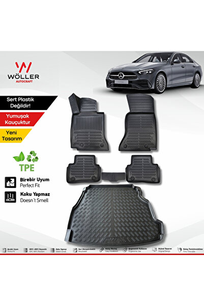 wöller Mercedes C Serisi W206 Paspas Bagaj Havuzu Set 2021 Sonrası Uyumlu 3d ...