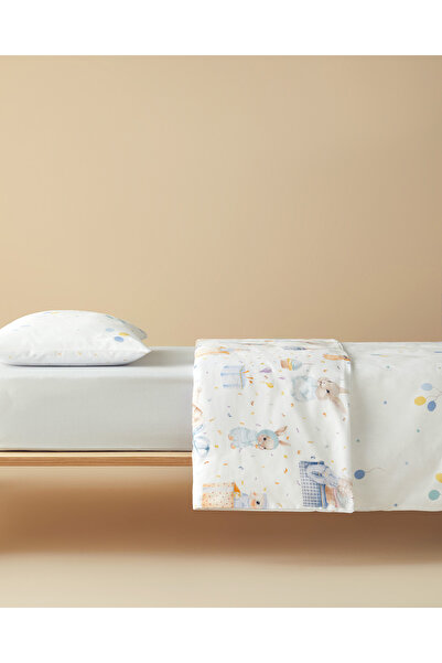 English Home Pretty Bunny Cotton Baby Bedding Set Blue