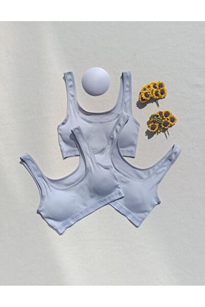 siyalife 3-панельний товстий бюстгальтер з ликрами, знімними вставками, сірий...