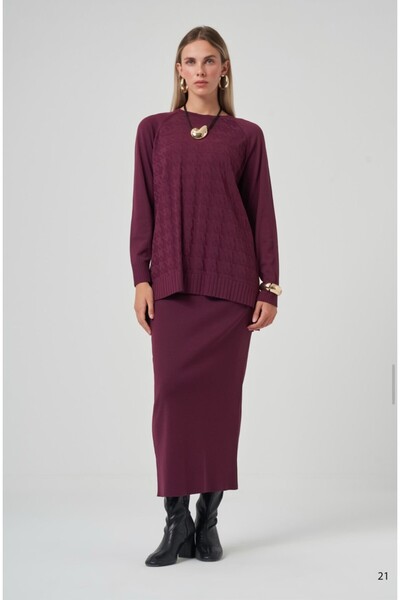 Nuss Σετ Mercerized με μοτίβο λούτσου 1350 με φούστα μολύβι