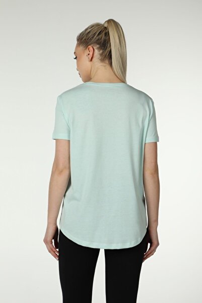 defys Γυναικείο μπλουζάκι με κοντό μανίκι με οβάλ λαιμόκοψη Water Green