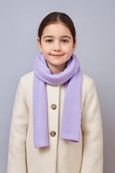 Sebir Moda Tek Renk Triko Çocuk Atkısı (5-10 Yaş, 30x140cm)