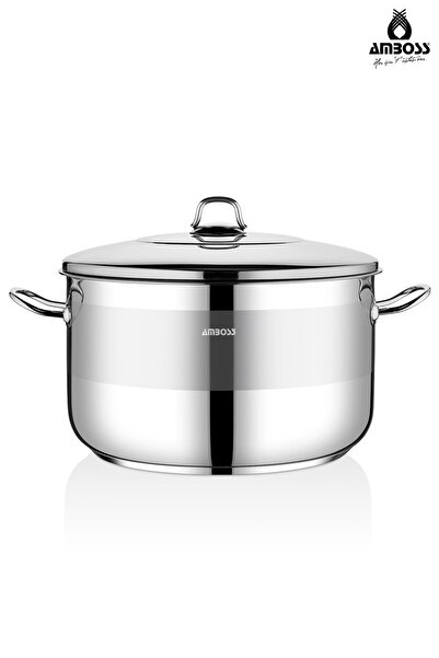 Amboss Saphire Stainless Steel 34X20 cm Deep Pot with Steel Lid