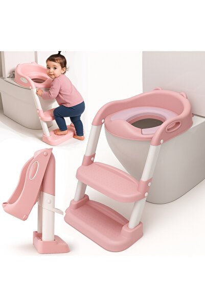 Linomag Παιδικό Κάθισμα Τουαλέτας με Σκάλα, Linomag ® Πλάμπιλ, 38 x 40 x 47 ε...