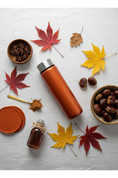 Blissra Silvery Glass Flask 550 ml |   Premium Lid, Leak-Proof & Healthy